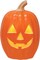 Citrus; 12 Inch Light Up Pumpkin Decoration, LED Illuminated Plastic Pumpkin for Halloween Party, Fall Home Decor, Indoor Display and Seasonal Decorations; Category:Pumpkin Decor; Image:2